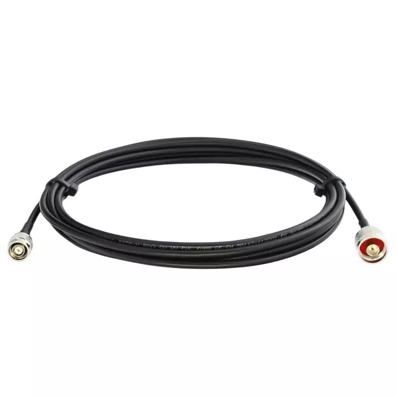 GENERIC Low Loss RF Coaxial Cable RG-58 N-Male to RP-TNC Male Connector 2 m Length, CA0588