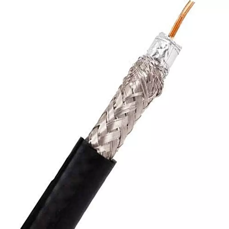 GENERIC Low-loss Coaxial Cable High Speed RG-6 without Connector 2 m Length, COAC012