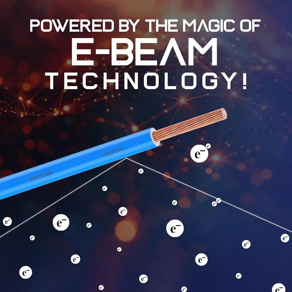 Polycab Suprema Flame Retardant (FR) House Cable 90 m Length 1.5 Sq. mm Copper Conductor 1 Core PVC Insulated Blue