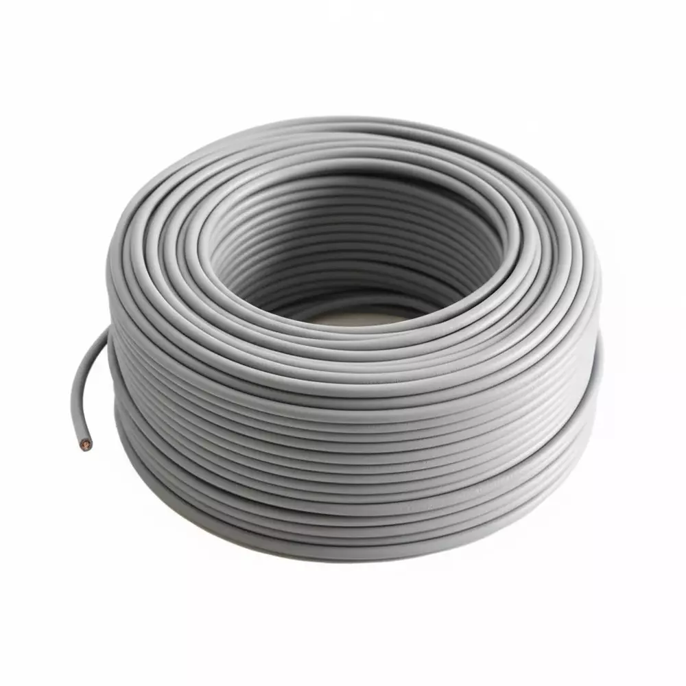 Polycab Etira Flame Retardant (FR) House Cable 1 Core x 1 sq mm Nominal Area 1100 V Copper Conductor, Grey (Roll of 90 m)