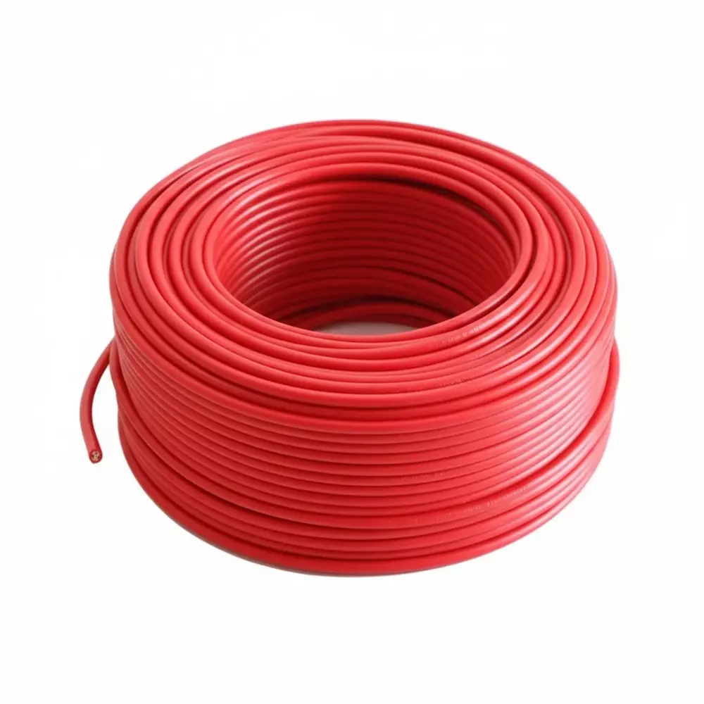 Polycab Etira Flame Retardant (FR) House Cable 1 Core x 10 sq mm Nominal Area 1100 V Copper Conductor, Red (Roll of 90 m)