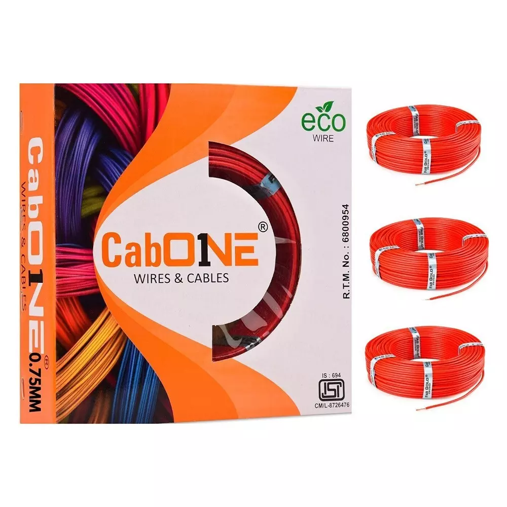 cabone-electrical-wire-red-fr-pvc-insulation-cca-copper-1-core-075-sq-mm-90-m-length-pack-of-3