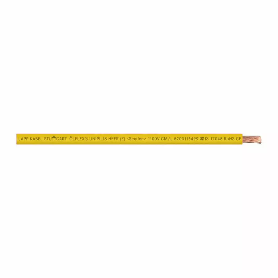 Lapp ÖLFLEX UNIPLUS HFFR Z Halogen Free Retardant Cable 16 sq.mm 1 Core Color Yellow 1100 V 500 m, 3822011092