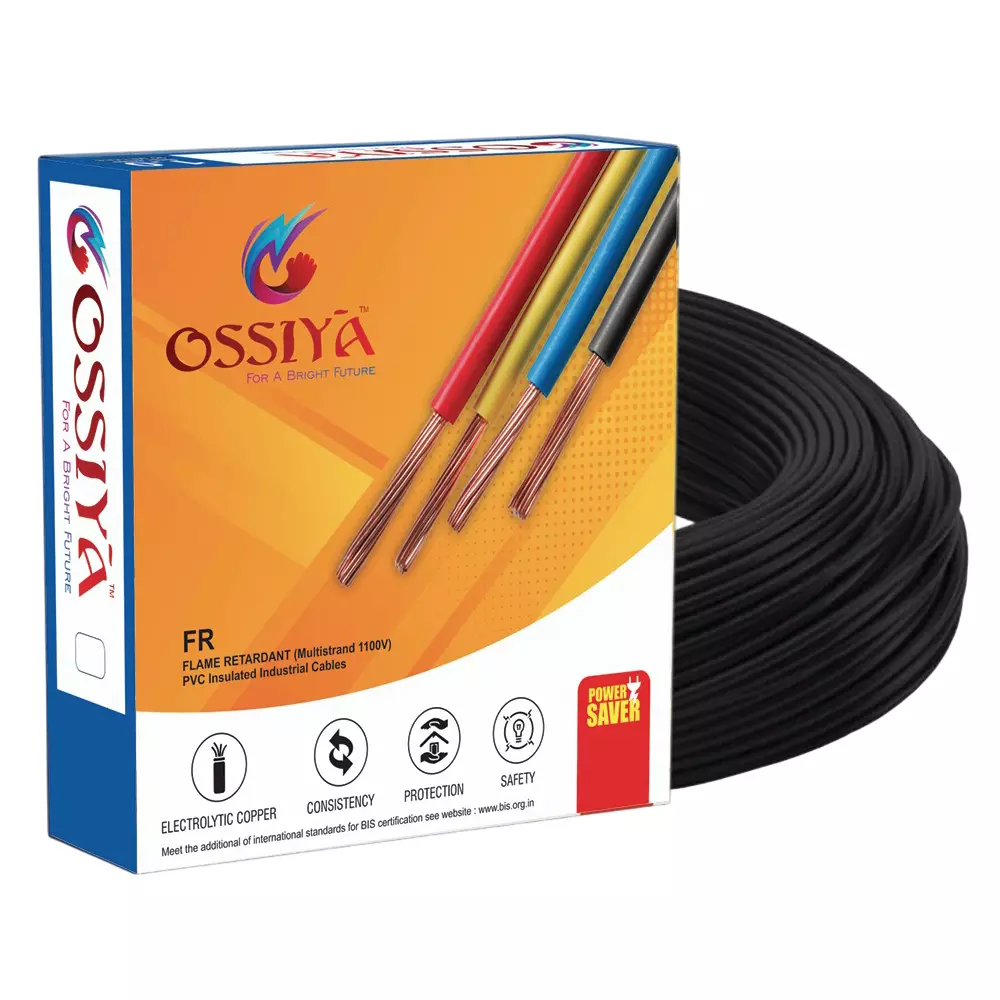 OSSIYA GOLD Industrial Cable 4 Sq.mm 1 Core Black 90 m