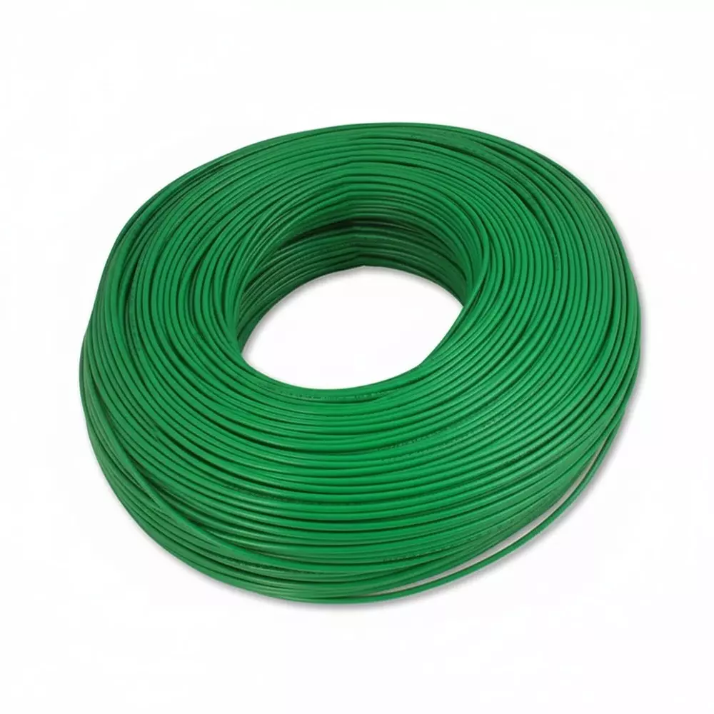 Tickson Flame Retardant House Wire 0.75 sq mm 1 Core Green (Roll of 90 m)
