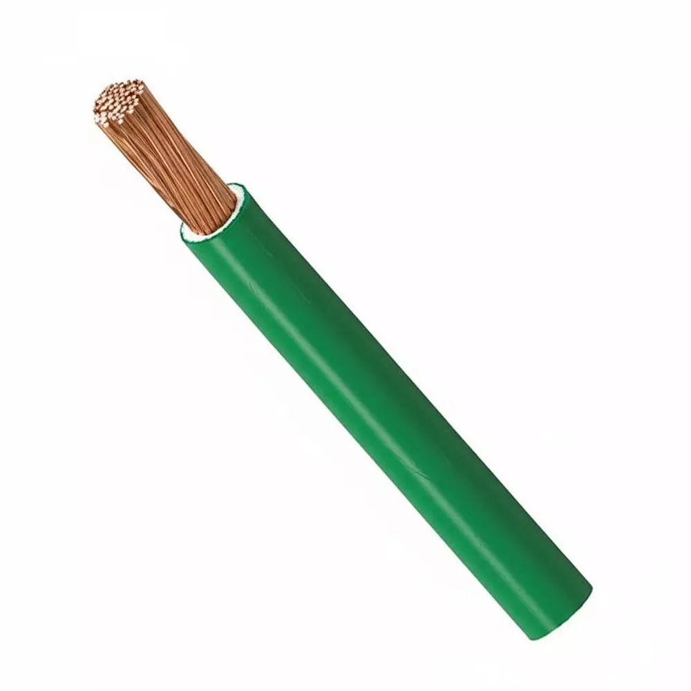 Tickson Flame Retardant House Wire 0.75 sq mm 1 Core Green (Roll of 90 m)