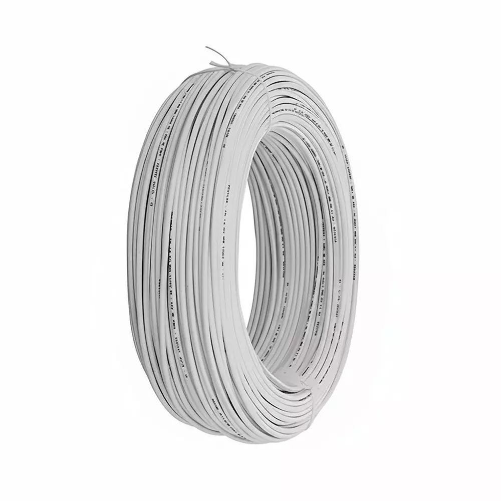 Tickson Flame Retardant House Wire 1 sq mm 1 Core White (Roll of 90 m)
