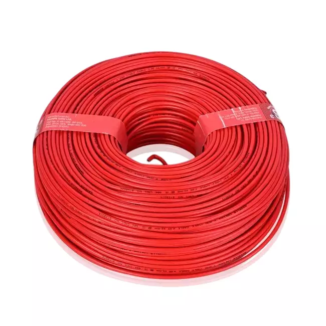 Havells Life Line Series Flexible Industrial Cable Flame Retardant PVC Insulated 1 Core 1.5 sq. mm Nominal Area Red, WHFFCNRA11X5 (Roll of 90 m)