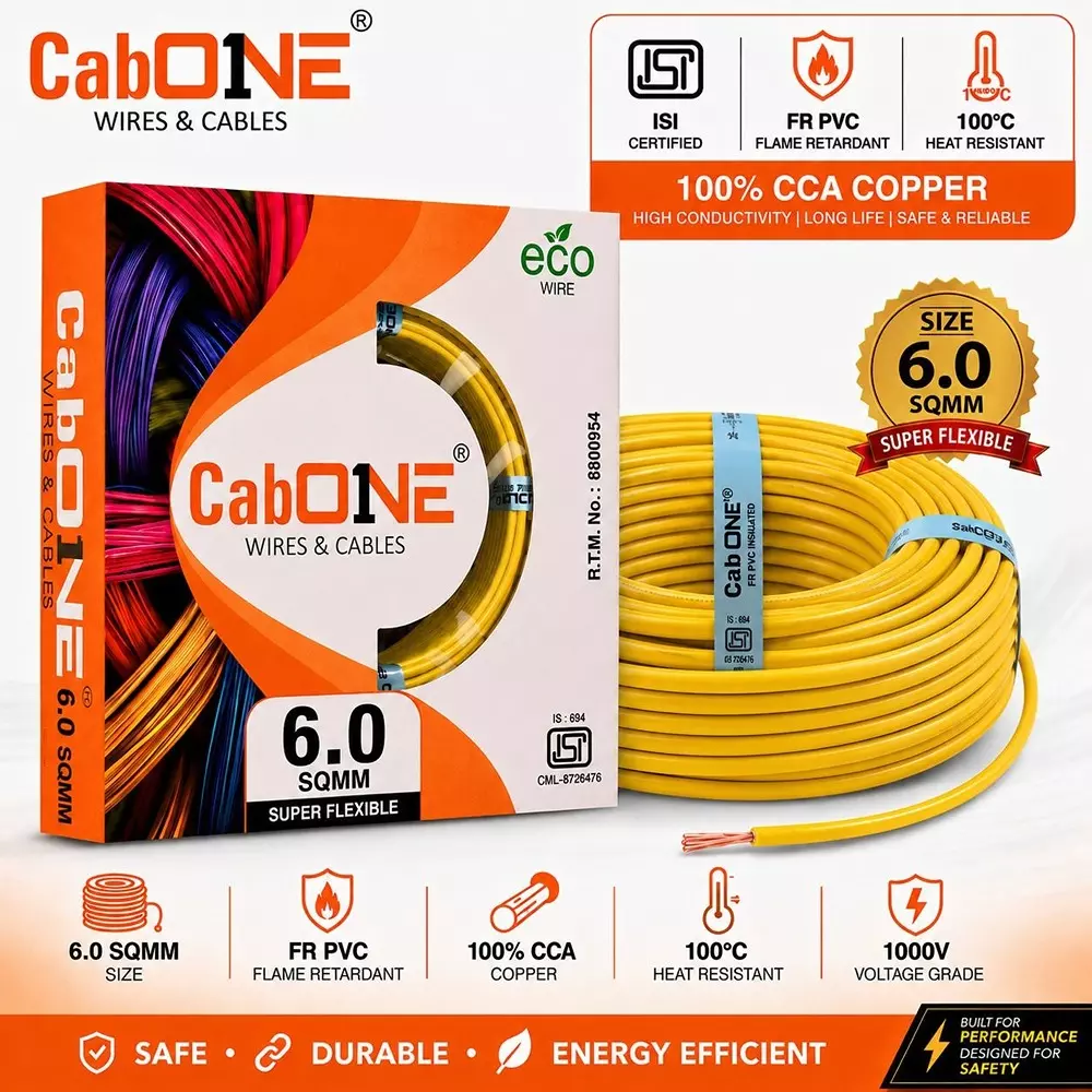 cabone-electrical-wire-yellow-fr-pvc-insulation-cca-copper-1-core-6-sq-mm-90-m-length
