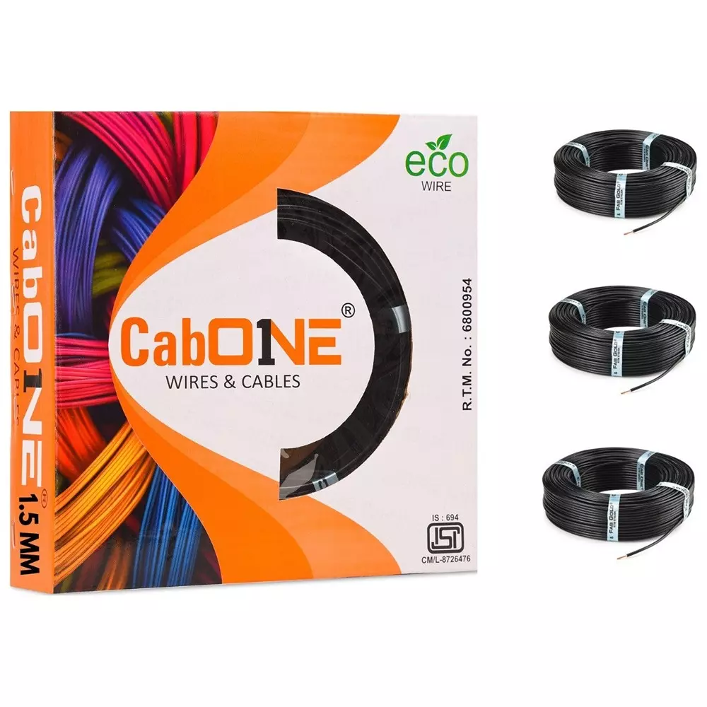 cabone-electrical-wire-black-fr-pvc-insulation-cca-copper-1-core-15-sq-mm-90-m-length-pack-of-3