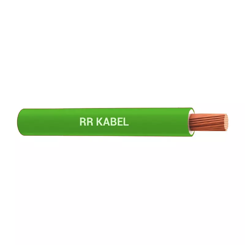 RR Kabel Superex Industrial Cables 90 m Length HR+FR PVC Insulation 1.5 Sq. mm Annealed Copper Conductor Green