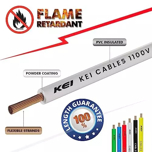 kei-homecab-flame-retardant-fr-house-wires-1-core-075-sq-mm-pvc-insulated-white-color-for-domestic-industrial-connections-roll-of-90-m
