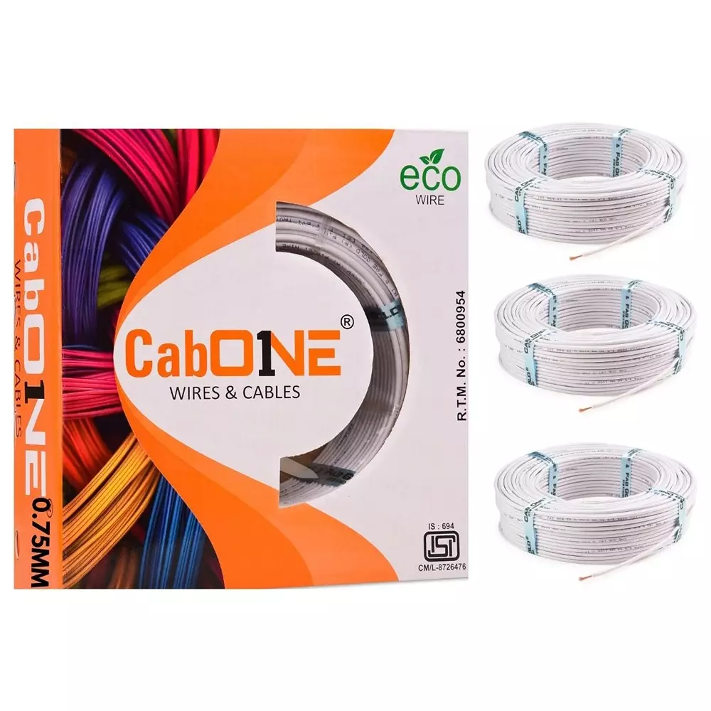 cabone-electrical-wire-white-fr-pvc-insulation-cca-copper-1-core-075-sq-mm-90-m-length-pack-of-3