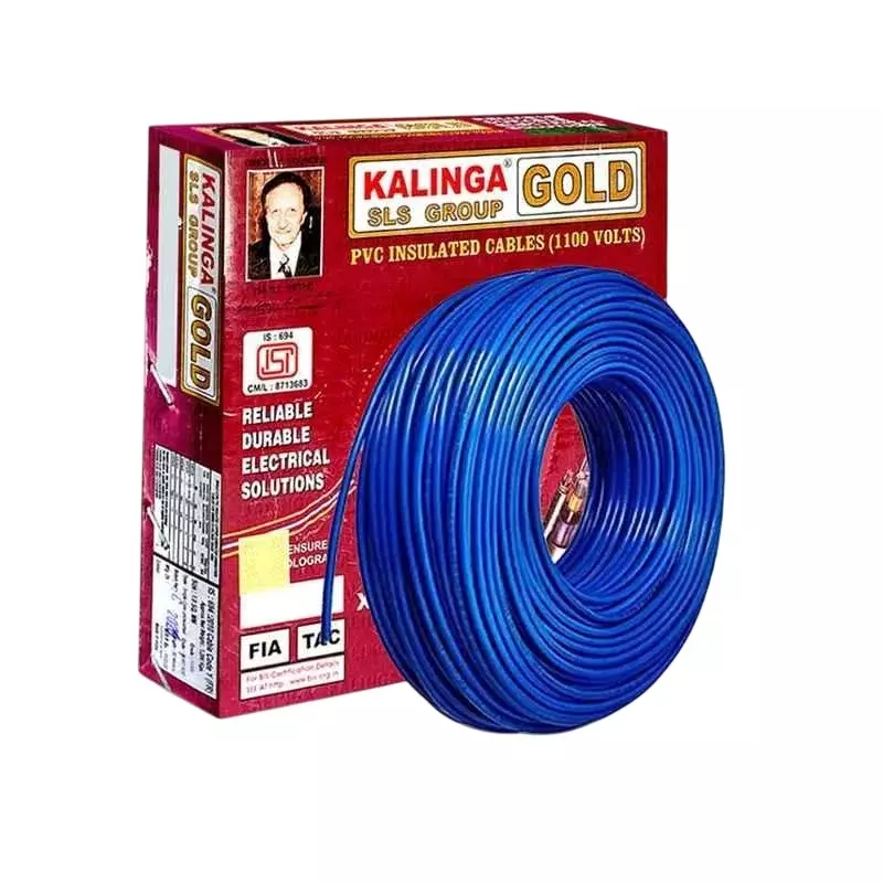 Kalinga Gold 4 Sq.mm 1 Core Flame Retardant (FR) House Cable Blue (90 m)