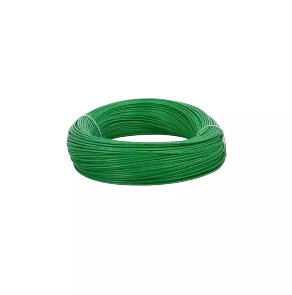 JAMSONS GOLD Flame Retardant Low Smoke (FRLS) House Cable 4 Sq.mm 1 Core Green (90 m), JM-004