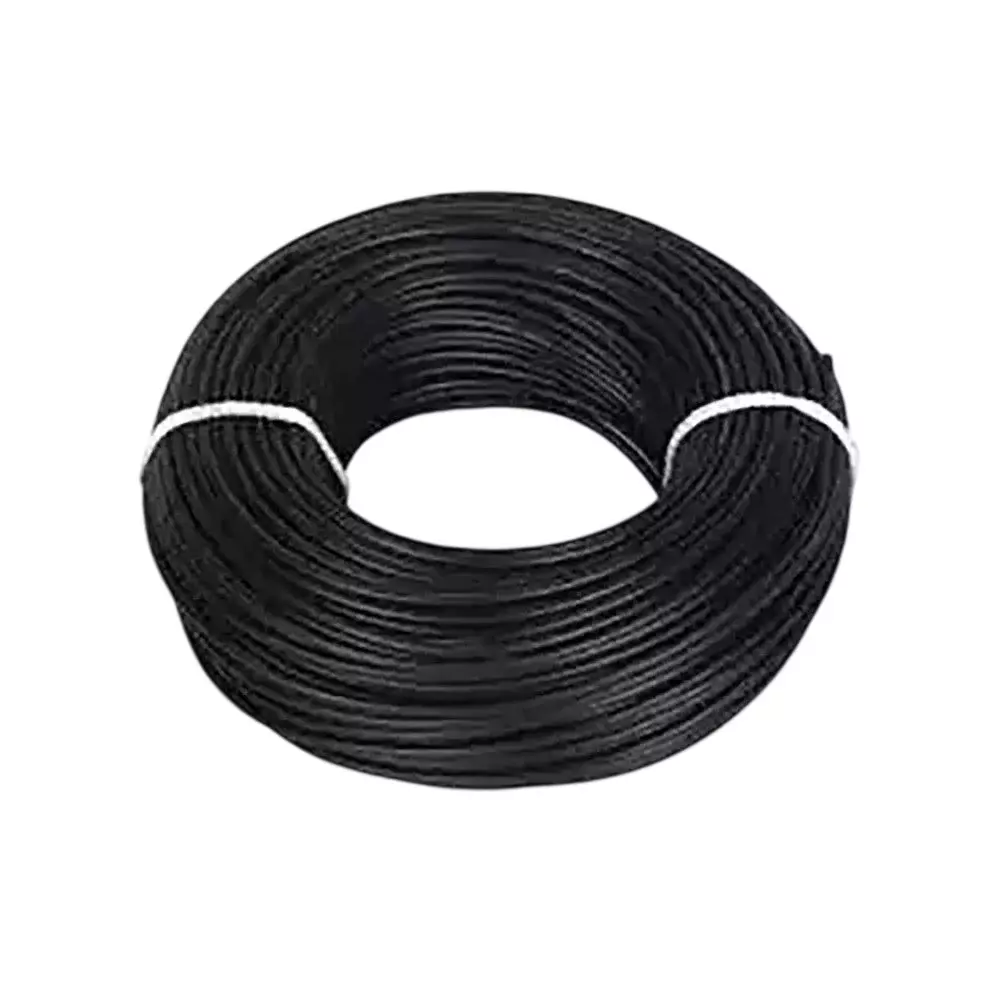 JAMSONS PLUS Flame Retardant (FR) House Cable 10 Sq.mm 1 Core Black (90 m), JM-011