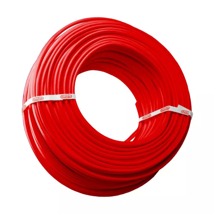 KENTER FR Multistrand Cable 4 Sq. mm Copper Conductor 1 Core PVC Insulation 180 m Cable Length Red