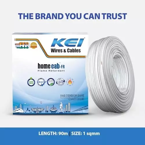 kei-homecab-flame-retardant-fr-house-wires-1-core-1-sq-mm-pvc-insulated-white-color-for-domestic-industrial-connections-roll-of-90-m