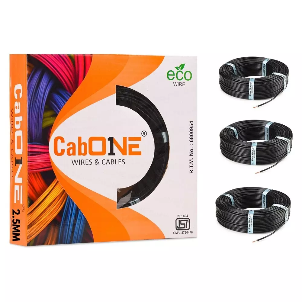 cabone-electrical-wire-black-fr-pvc-insulation-cca-copper-1-core-25-sq-mm-90-m-length-pack-of-3