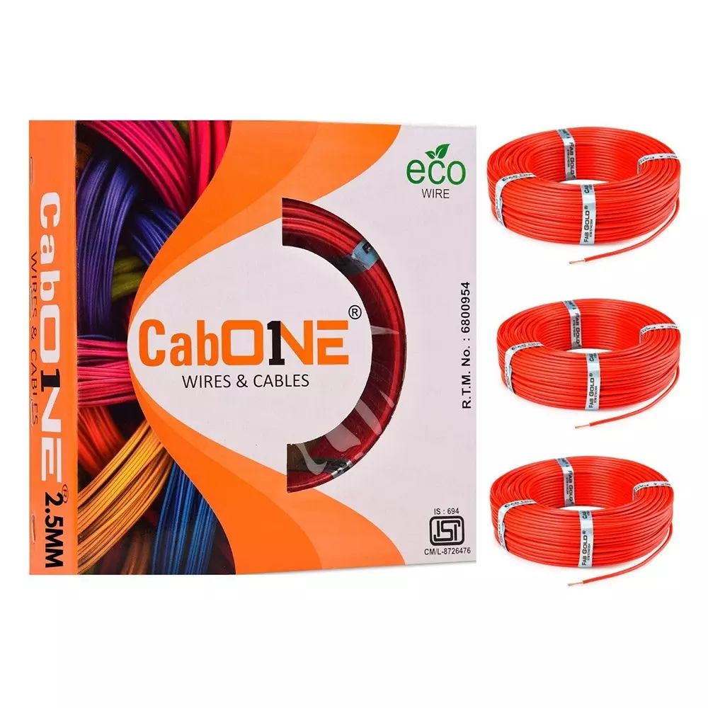 cabone-electrical-wire-red-fr-pvc-insulation-cca-copper-1-core-25-sq-mm-90-m-length-pack-of-3