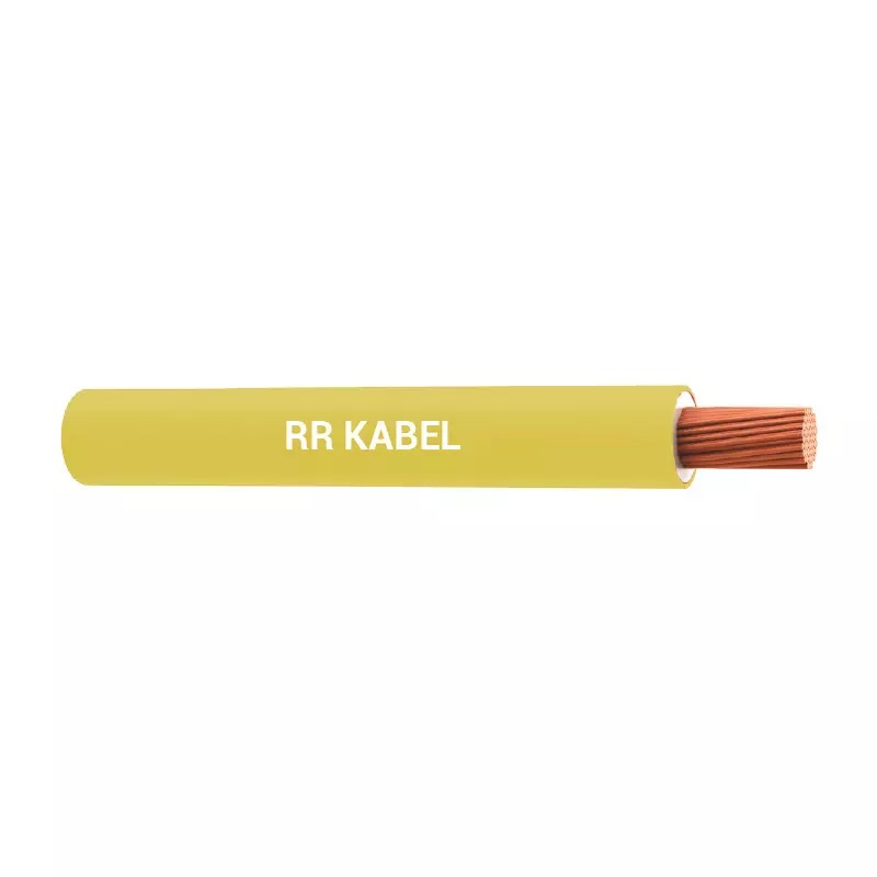 RR Kabel Superex Industrial Cables 90 m Length HR+FR PVC Insulation 1 Sq. mm Annealed Copper Conductor Yellow