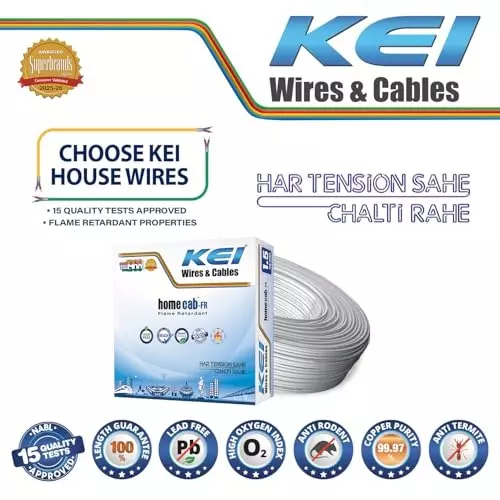 kei-homecab-flame-retardant-fr-house-wires-1-core-15-sq-mm-pvc-insulated-white-color-for-domestic-industrial-connections-roll-of-90-m