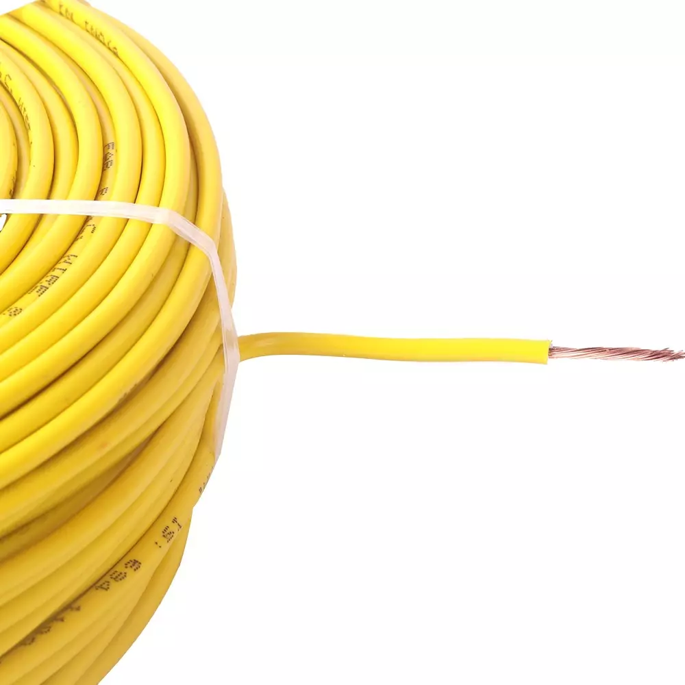FABGOLD FR Multistrand Cable 2.5 mm² CCA Copper Yellow for Electric Current Flow, (90 m)