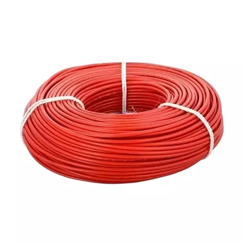 Venco 1 Sq. mm 1 Core Flame Retardant (FR) House Wire Red (90 m)