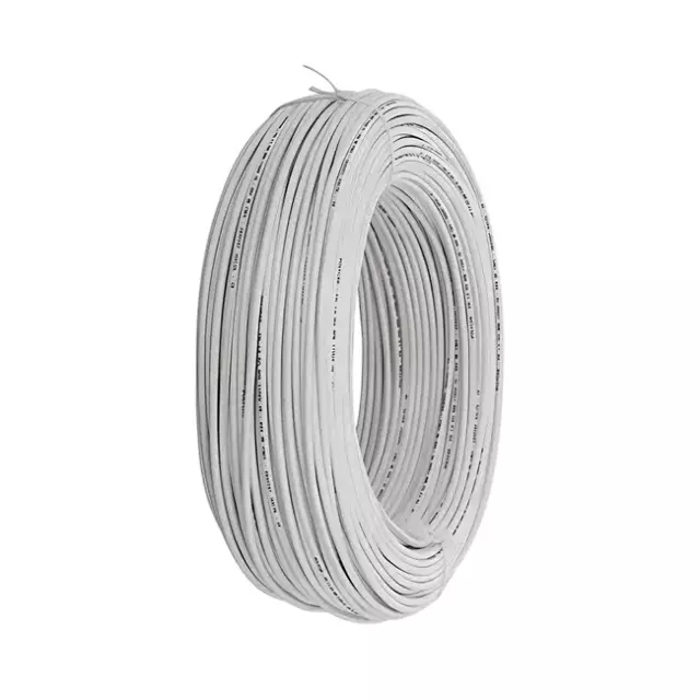Venco 1 Sq. mm 1 Core Flame Retardant (FR) House Wire White (90 m)