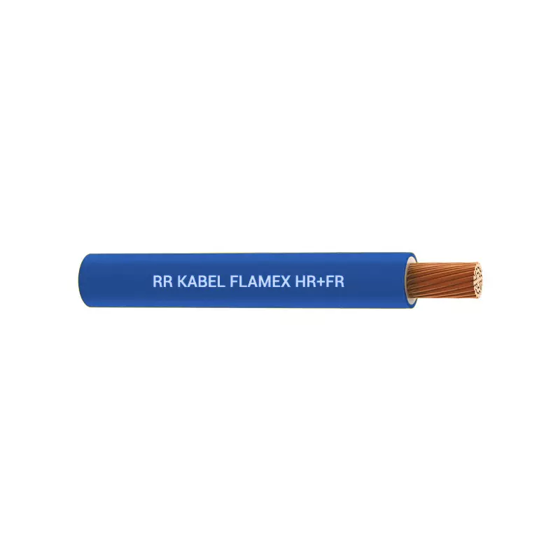 RR Kabel Flamex Industrial Cables 90 m Length HR+FR PVC Insulation 0.75 Sq. mm Annealed Copper Conductor Blue