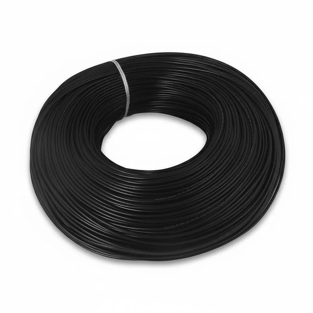 Tickson Flame Retardant House Wire 2.5 sq mm 1 Core Black (Roll of 90 m)