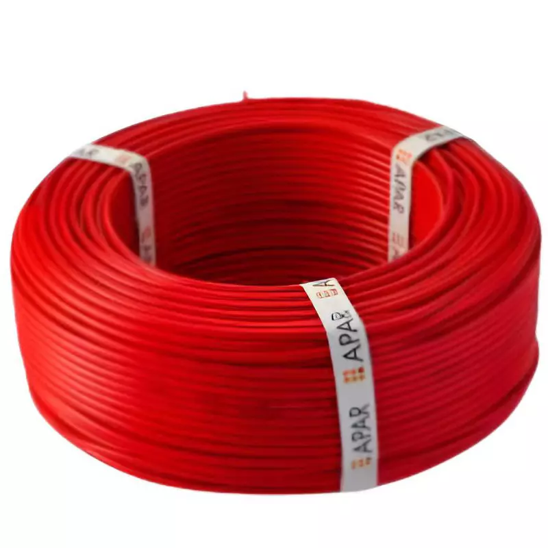 Apar Anushakti Industrial Cable FR-LSH PVC 4 Sq. mm 1 Core Red 180 m