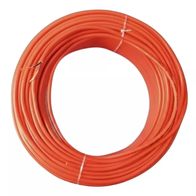 JAMSONS Flame Retardant Low Smoke Zero Halogen Cable with Cotton Braided 1 Sq.mm 2 Core Orange (90 m), JM-041