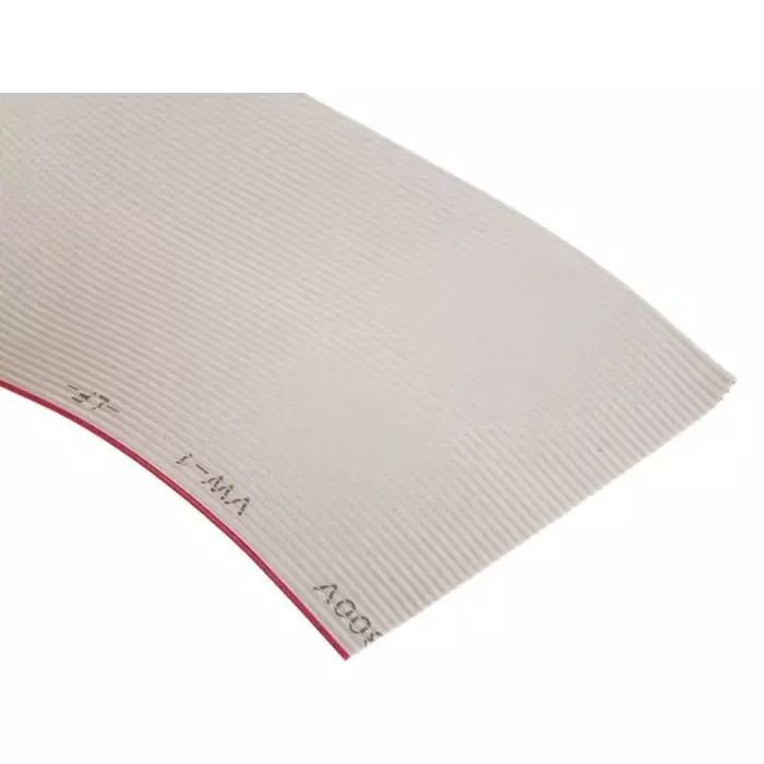 RS PRO Ribbon Cable 1.27 mm 50 Way Flat Grey Sheath 63.5 mm Width 5 m Length, 2899981