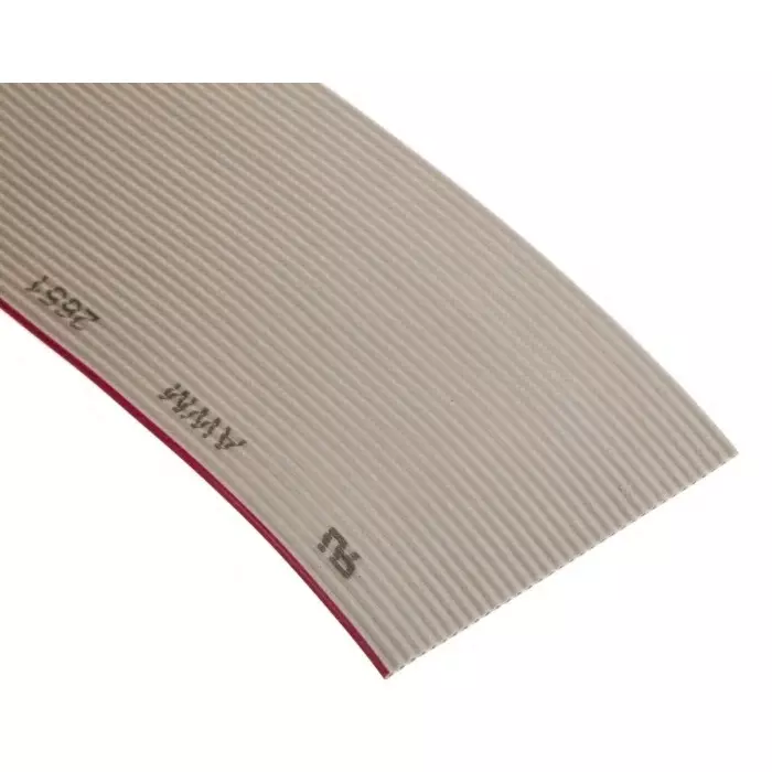 RS PRO Ribbon Cable 1.27 mm 34 Way Flat Grey Sheath 43.2 mm Width 5 m Length, 2899931