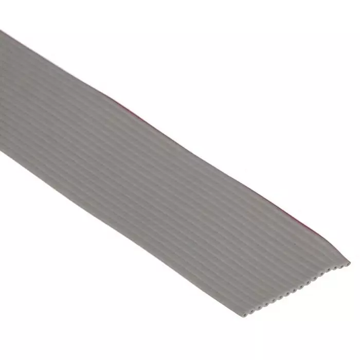 RS PRO Ribbon Cable 1.27 mm 16 Way Flat Grey Sheath 20.3 mm Width 5 m Length, 2899874