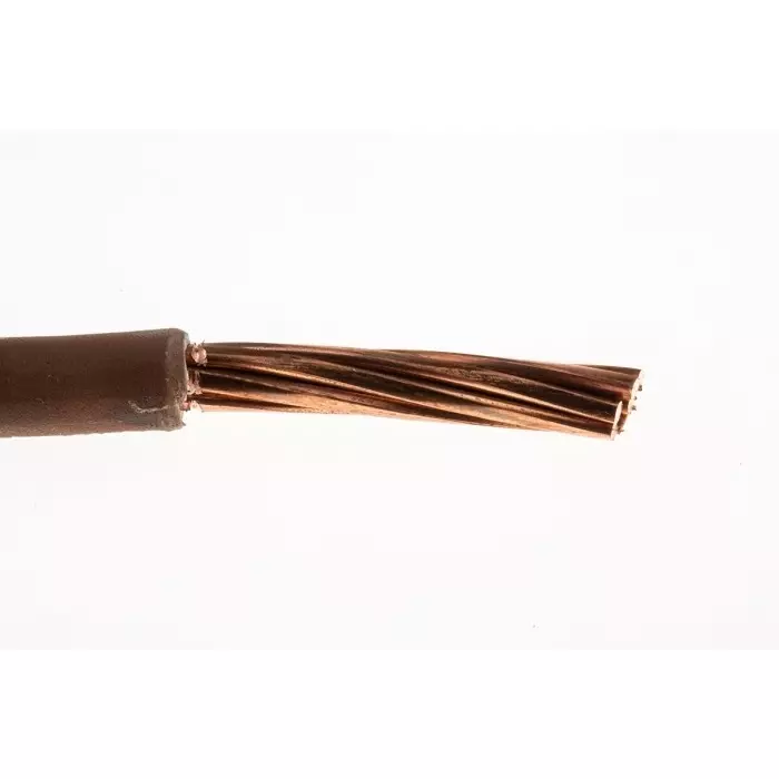 RS PRO 1853910 10 mm² 1 core Hook Up Wire Brown (50 m)