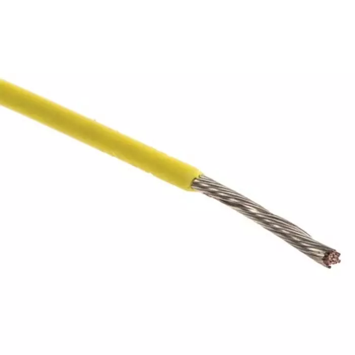 Alpha Wire Single Core Hook Up Wire 0.23 mm² Nominal Area Yellow 305 m Length, 3050 YL001