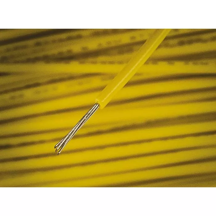 Alpha Wire Single Core Hook Up Wire 0.23 mm² Nominal Area Yellow 305 m Length, 3050 YL001
