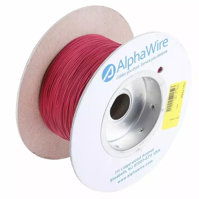 alpha-wire-ecogen-single-core-hook-up-wire-013-mm-nominal-area-red-305-m-length-6711-rd001
