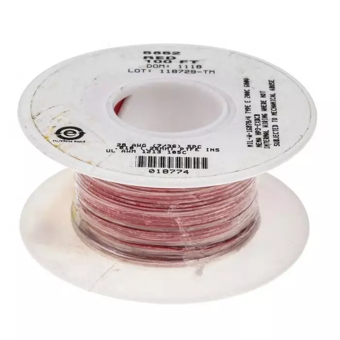alpha-wire-single-core-hook-up-wire-009-mm-nominal-area-red-30-m-length-5852-rd005