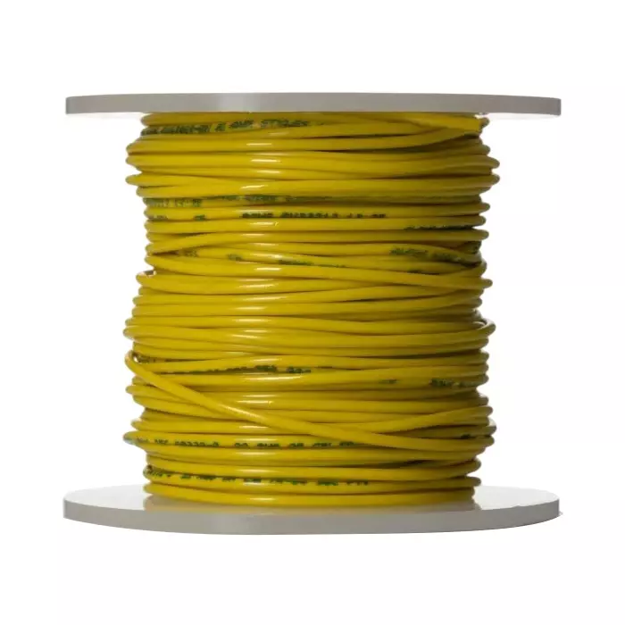 Alpha Wire Single Core Hook Up Wire 0.35 mm² Nominal Area Yellow 30 m Length, 3051 YL005