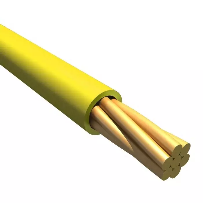 Alpha Wire Ecogen Single Core Hook Up Wire 0.08 mm² Nominal Area Yellow 30 m Length, 6710 YL005