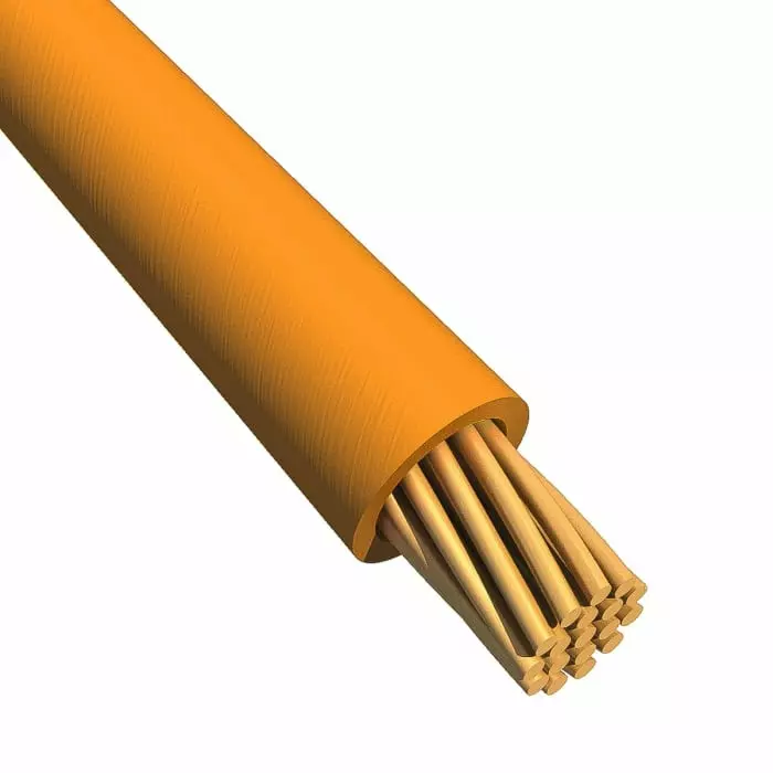 Alpha Wire Ecogen Single Core Hook Up Wire 3.3 mm² Nominal Area Orange 30 m Length, 6718 OR005