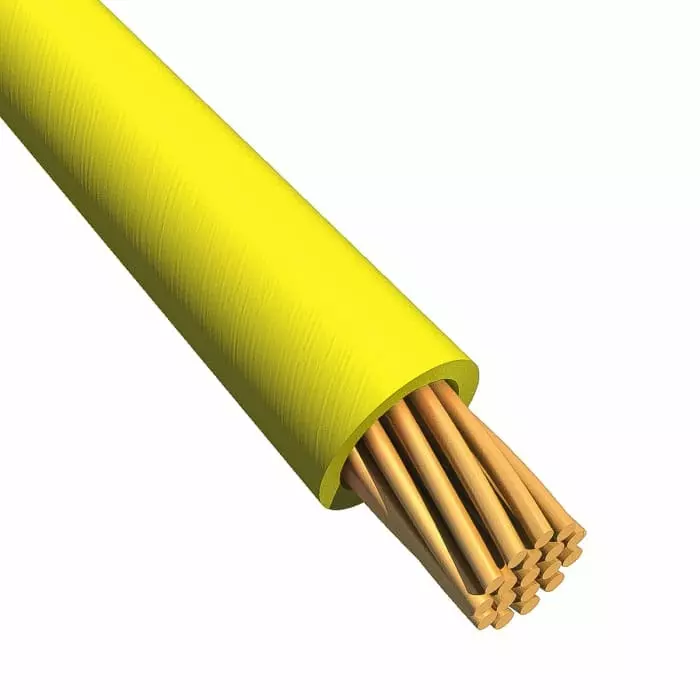 Alpha Wire Ecogen Single Core Hook Up Wire 3.3 mm² Nominal Area Yellow 30 m Length, 6718 YL005