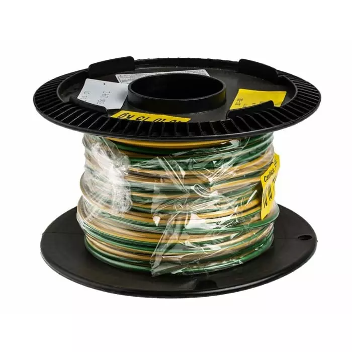 Prysmian 6491X Series Green/Yellow 10 mm² Hook Up Wire 7/1.35 mm 100m, 20147721
