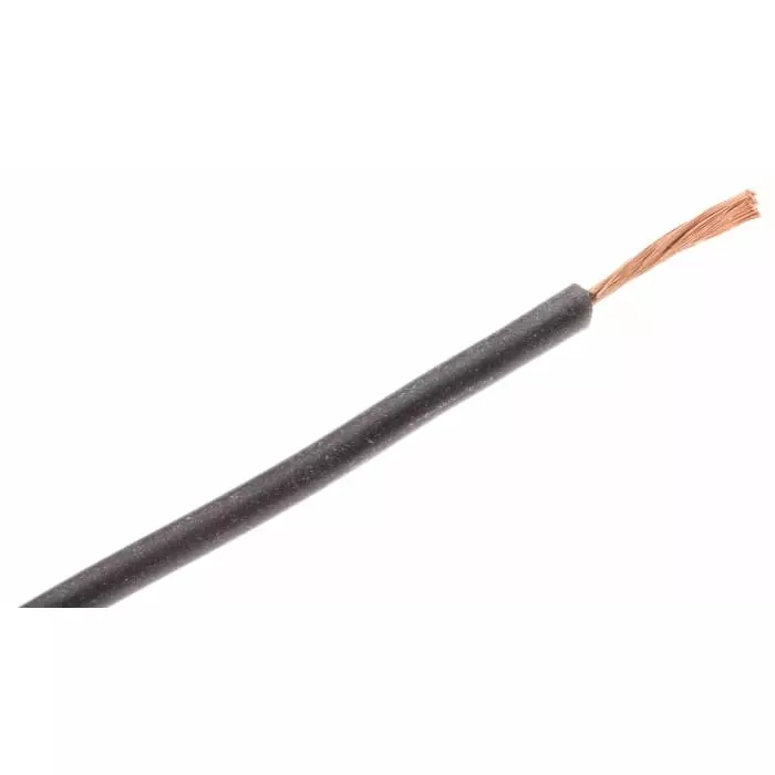 Hew Heinz Eilentropp SIFF Series Black 0.26 mm² Hook Up Wire 23 AWG 130/0.05 mm 5m Silicone Insulation
