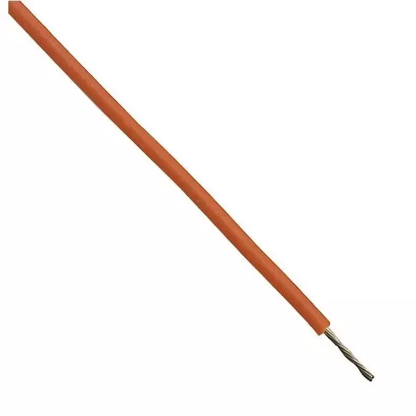 MULTICOMP PRO Hook Up Wire Tinned Annealed Copper 1 mm² Conductor Area 1.5 kV Orange, MP005438