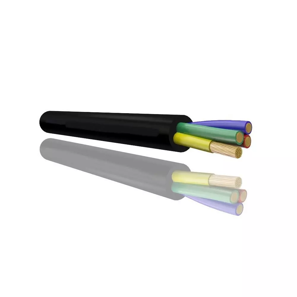 MULTICOMP PRO Multicore Cable 4 mm² Conductor Area Black, MP007921