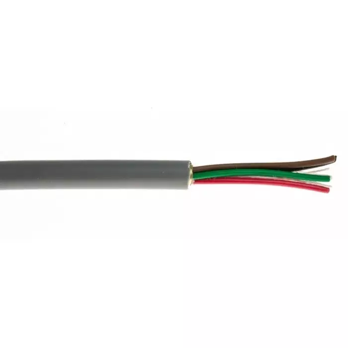 RS PRO Multicore Data Cable 0.22 mm² 5 Cores 24 AWG Screened 500 m Grey Sheath, 8124779